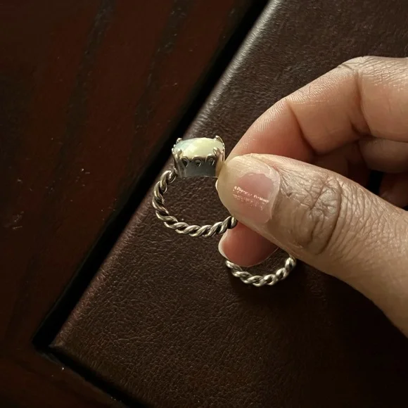 Pandora Mother of Pearl Ring & Band - Picture 4 of 8